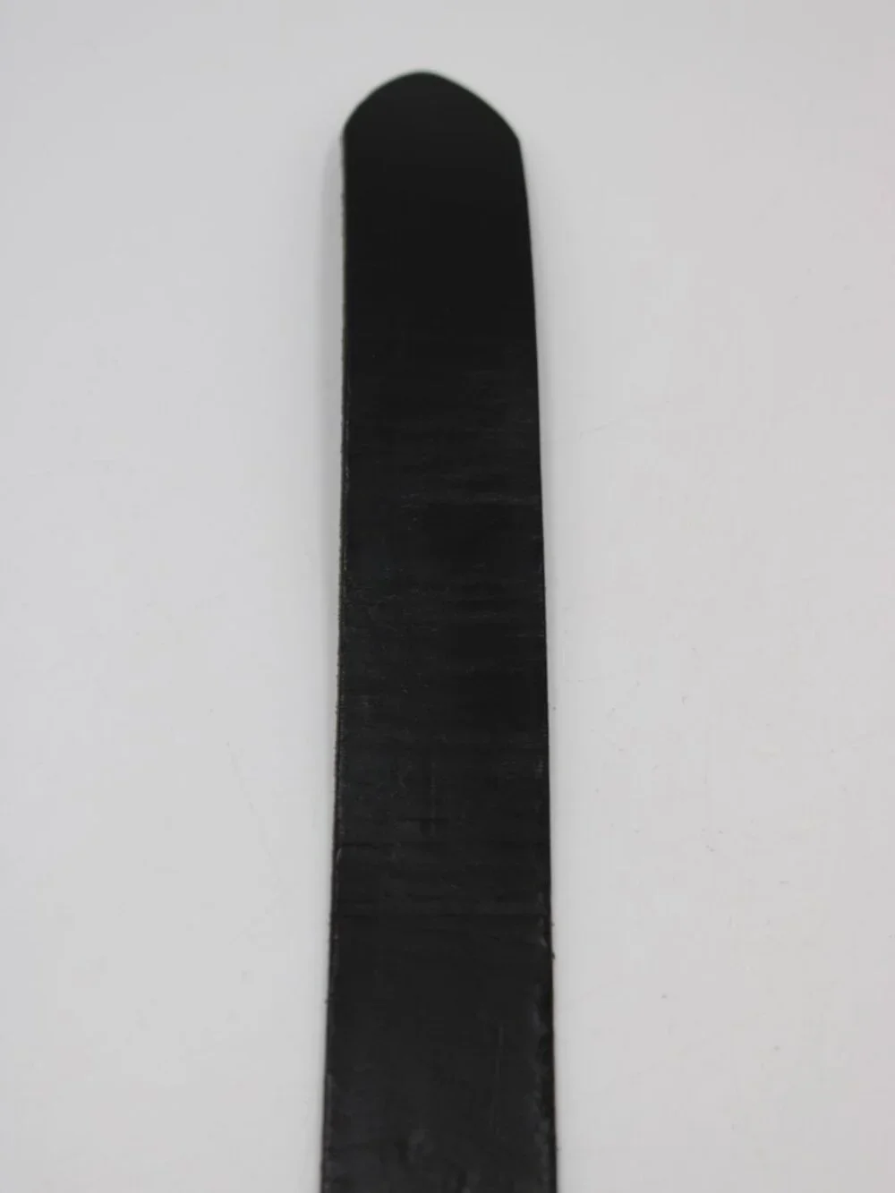 Banana Republic Genuine Leather Belt Black Mens Size 34 Silver Buckle No Holes